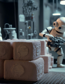 https://unsplash.com/photos/a-robot-holding-a-gun-next-to-a-pile-of-rolls-of-toilet-paper-YeoSV_3Up-k